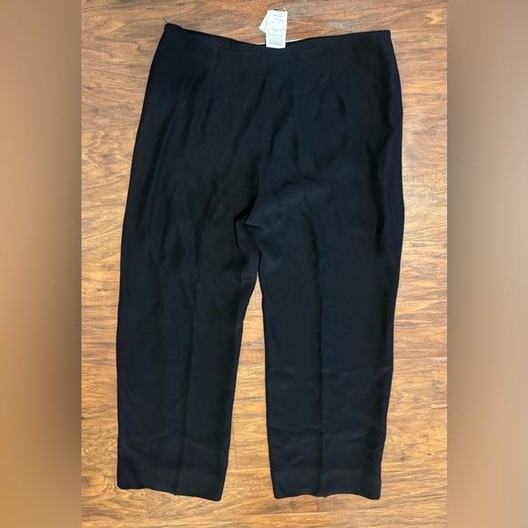 Armani Collezioni Silk Blend Wide Leg Pants Side Zip Light Weight Dressy Size 8 - Picture 2 of 9